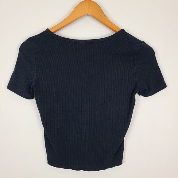 Streetwear Society Essentials Black Ribbed Short Sleeve T-Shirt XS - Picture 10 of 16